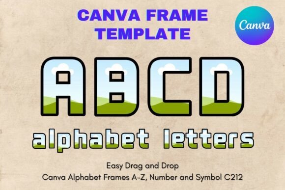 Canva Letters Frame Alphabet Template212: Your Creative Blueprint
