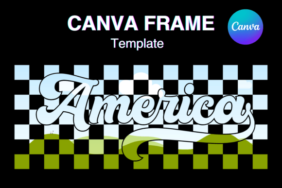 Checkered America Canva Frame: A Designer's Guide to Patriotic Graphics