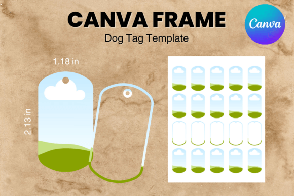 Create Custom Pet Tags: The Dog Tag Canva Frame Template