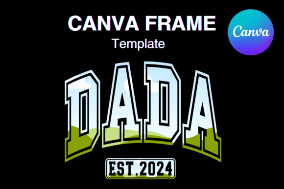 DADA Canva Frame Template Varsity Sport: A Modern Design Asset