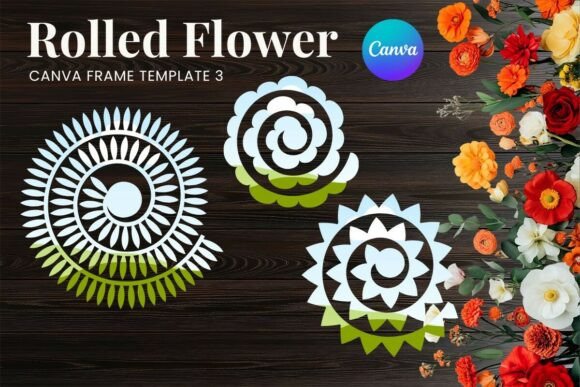 Elevate Projects with Rolled Paper Flower Canva Frame_3