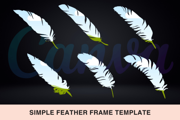 Elevate Your Visuals: The Simple Feather Canva Frame Template