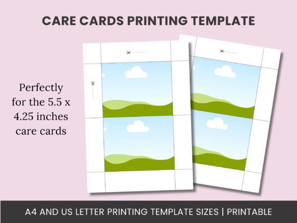 Professional Care Cards: A Canva Print Template Guide