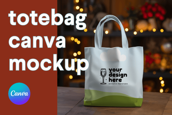 Totebag Canva Mockup: Realistic Tote Bag Templates