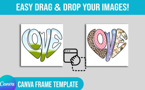 Trendy Valentine's Day Love Canva Frame: Effortless Romance