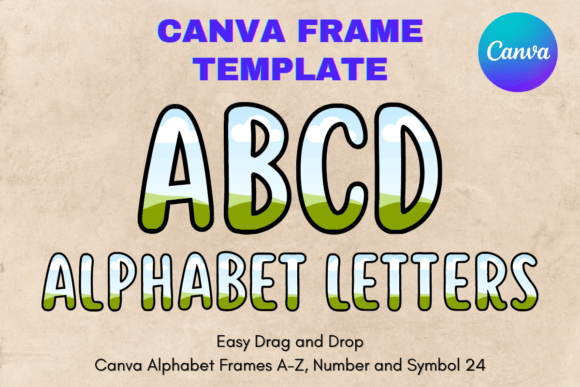 Unlock Creative Projects with the Canva Letters Frame Alphabet Template_24